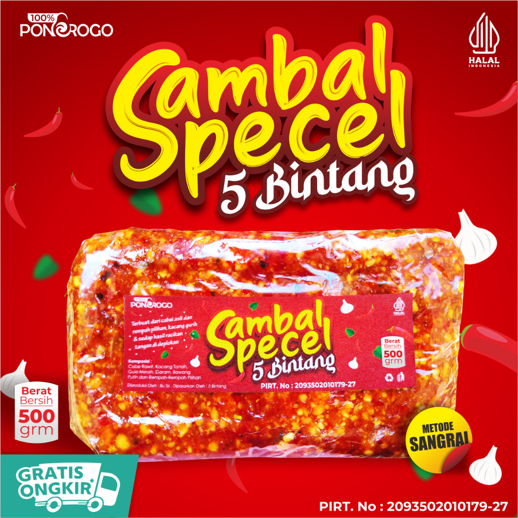 

PROMO SAMBEL PECEL KHAS MADIUN SAMBAL BUMBU KACANG TANAH SANGRAI TANPA PENGAWET 500GR