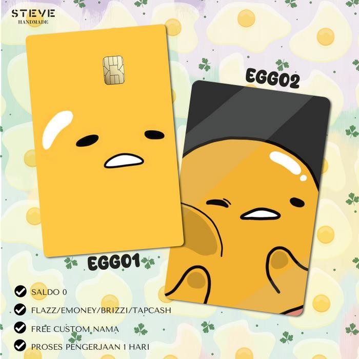 

Flazz Gen 2 Emoney Mandiri Tapcash Brizzi Custom EGG GUDETAMA FG2006 EM2101