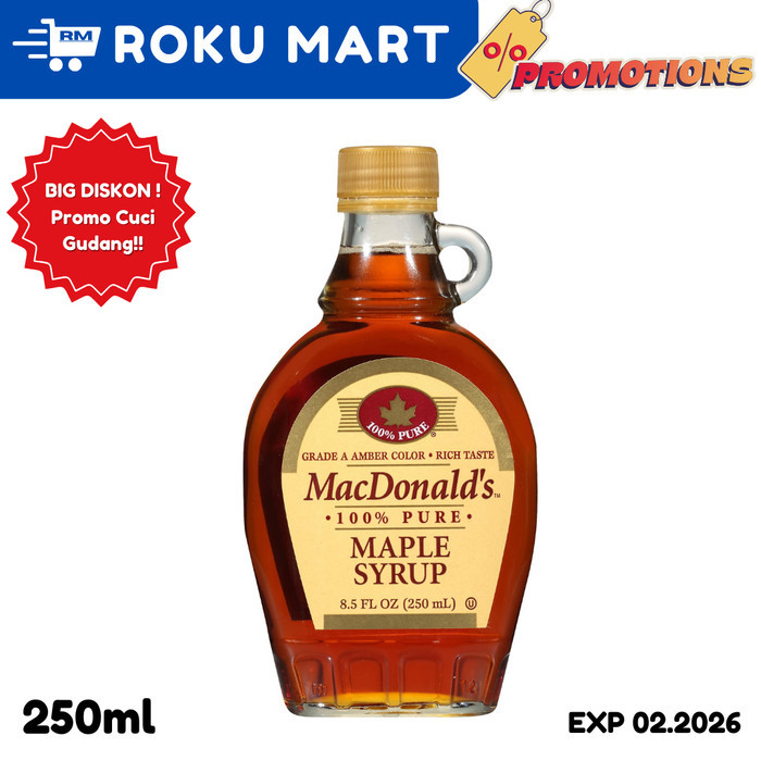 

Mac Donalds Pure Maple Syrup 250 g / Sirup maple import