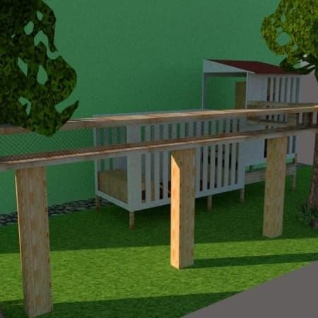 Rumah Kucing Rumah Pohon dimensi Besar Kayu jatibelanda