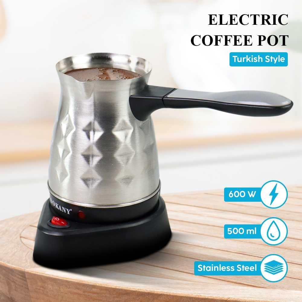 

SOKANY Teko Listrik Pemanas Elektrik Kopi Espresso Turki 600W 500ml - SK-213