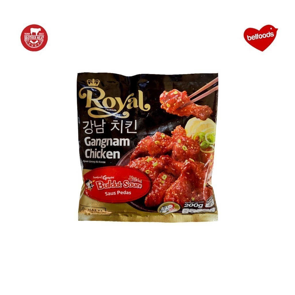 

Belfoods Royal Gangnam Chicken 200gr, Ayam Olahan Ala Korea Halal