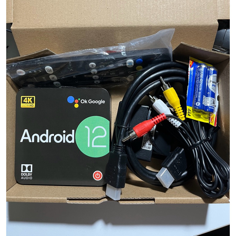 STB 4K Android TV Smart TV Box Android 12 Ram 2/8Gb support Voice