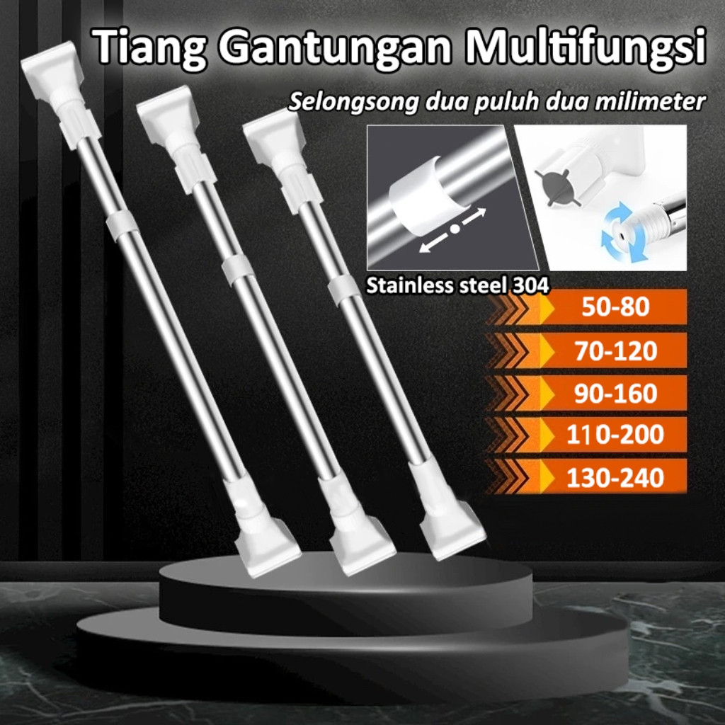 Tiang Gantungan Multifungsi/Tiang Gantungan Baju/Tiang Gantungan Sebaguna fleksibel