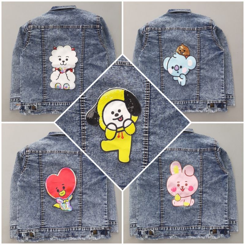 FAGRES_SHOP JAKET JEANS ANAK SANWASH BTS/FROZEN