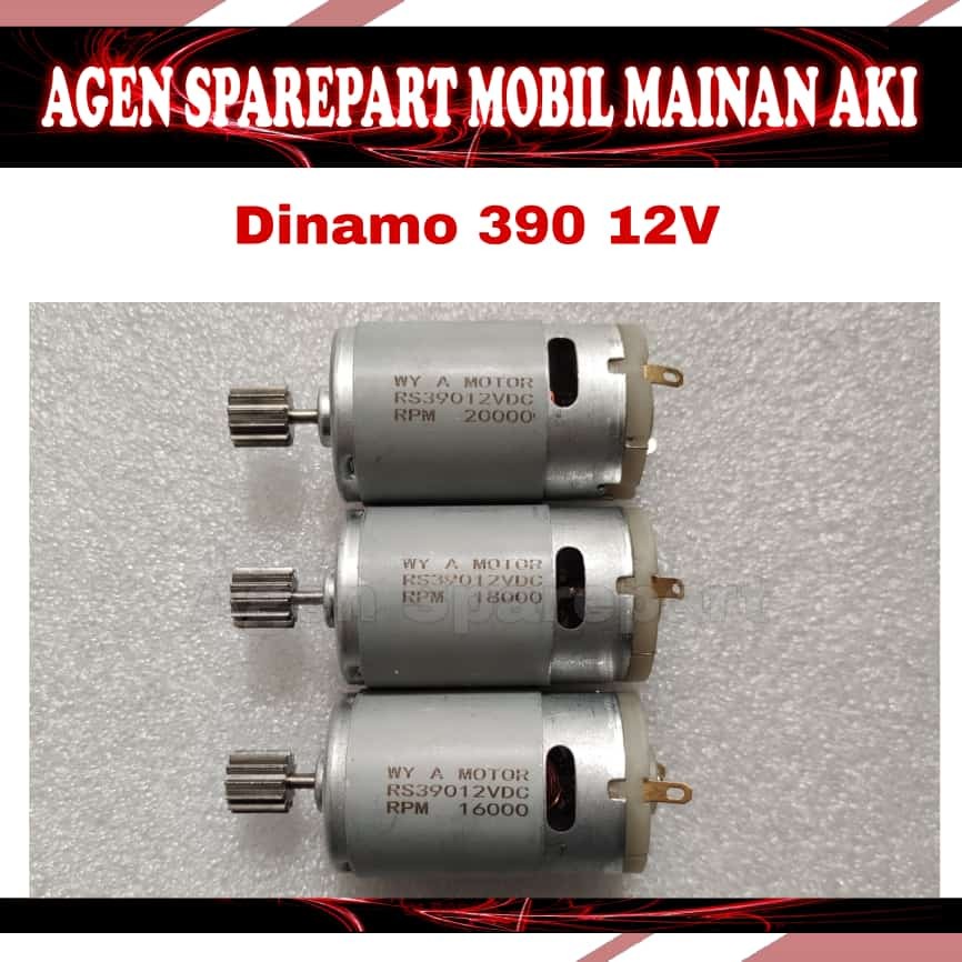 ReadyDinamo 390/380 (Kecil) Dinamo 12volt buat Mobil Motor Mainan Aki