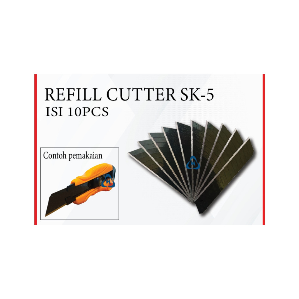 

REFILL ISI CUTTER BLADE SK5 18MM 1 PAX ISI 10PCS