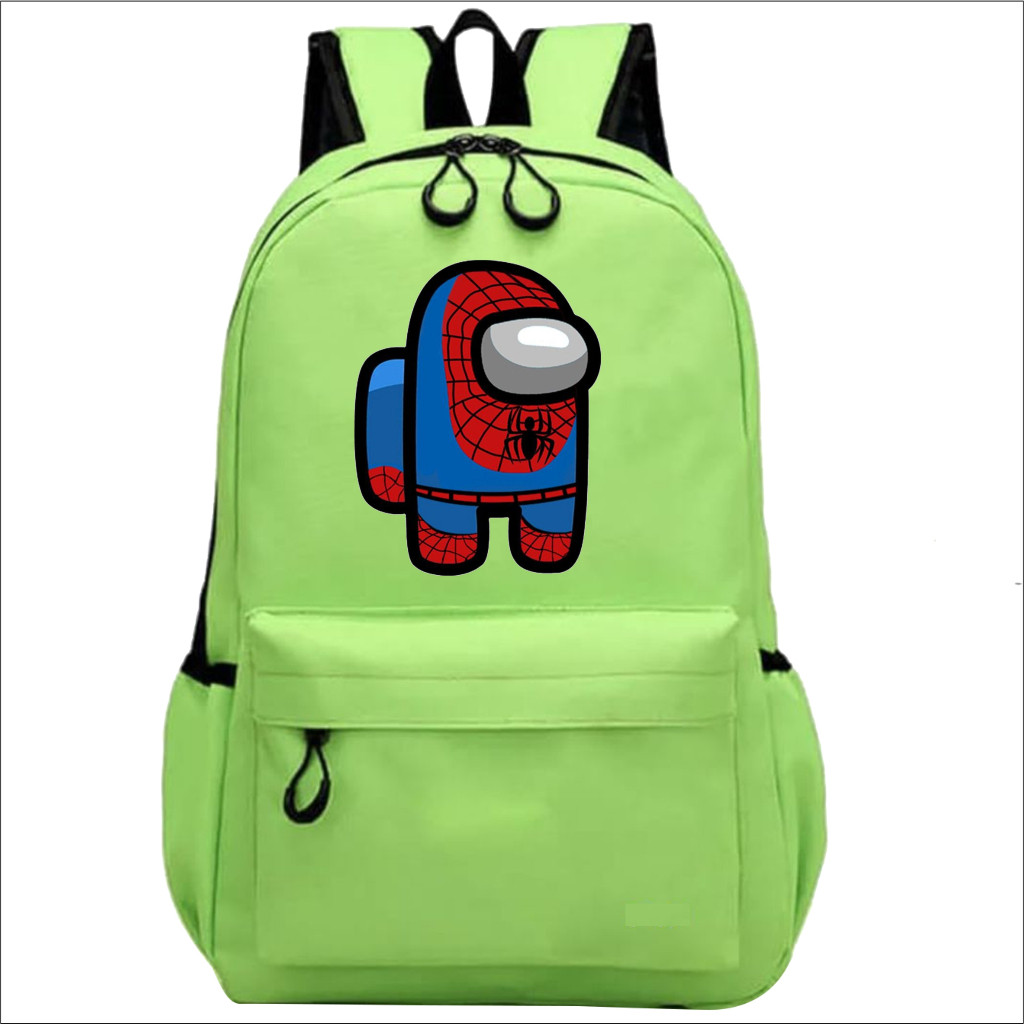 JL KIDS Tas Anak Laki Laki Bagpack Anak Motif Gambar Spiderman - Among Us Fashion Kids A2
