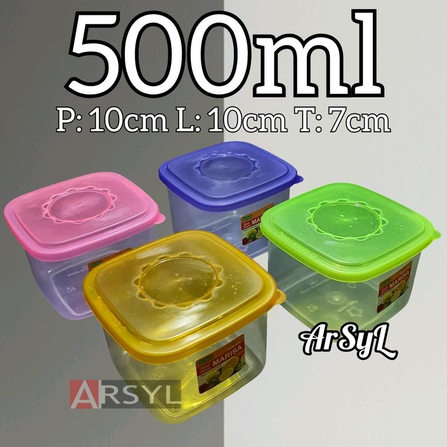 GreenLine Sealware Kotak Penyimpanan Plastik Tebal Serbaguna 500ml