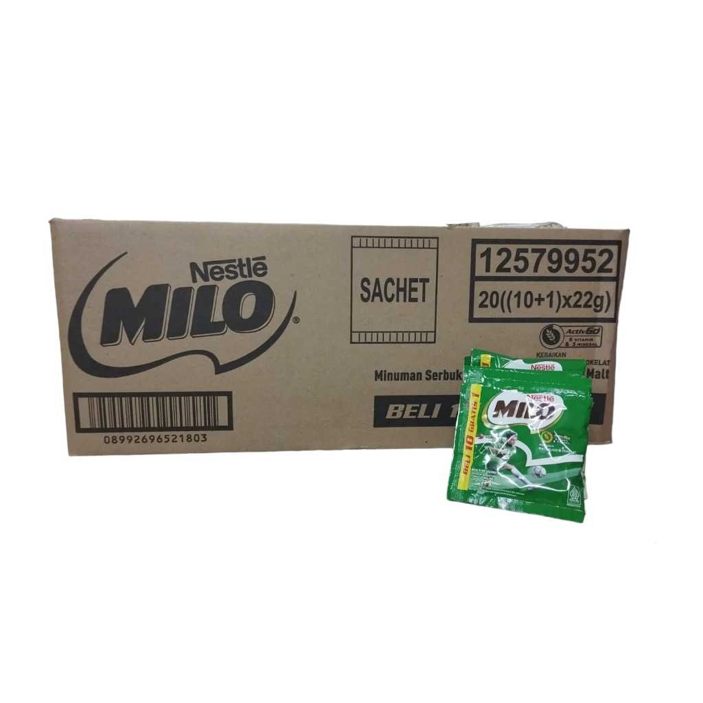 

Milo Active Go Sachet 22gr x 10 sachet ( isi 20 renceng ) KARTONAN