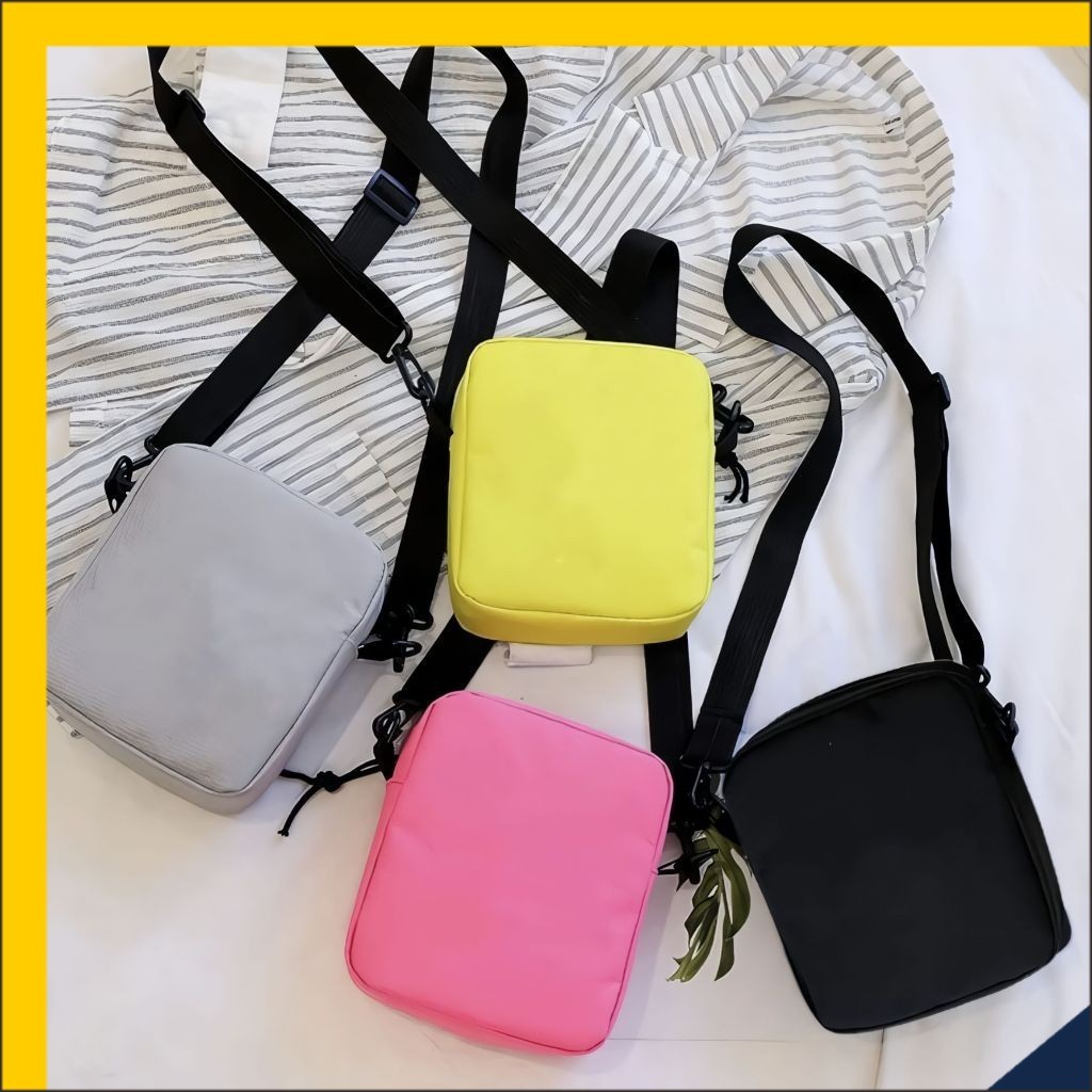 JK Tas Selempang Polos Anak Laki laki dan Perempuan Fashion Kids A5 29