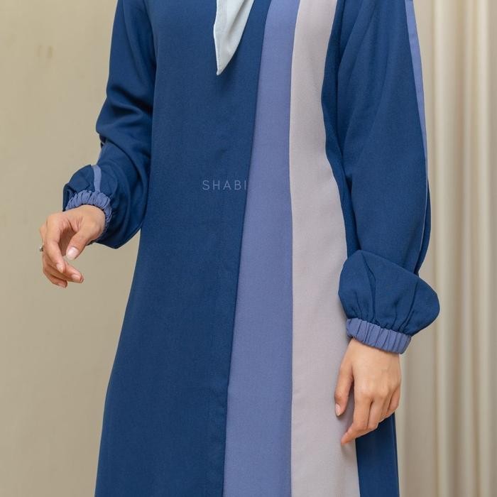 Shabiyan 417 Gamis Remaja Polos Moscrepe Premium - Hitam, XL