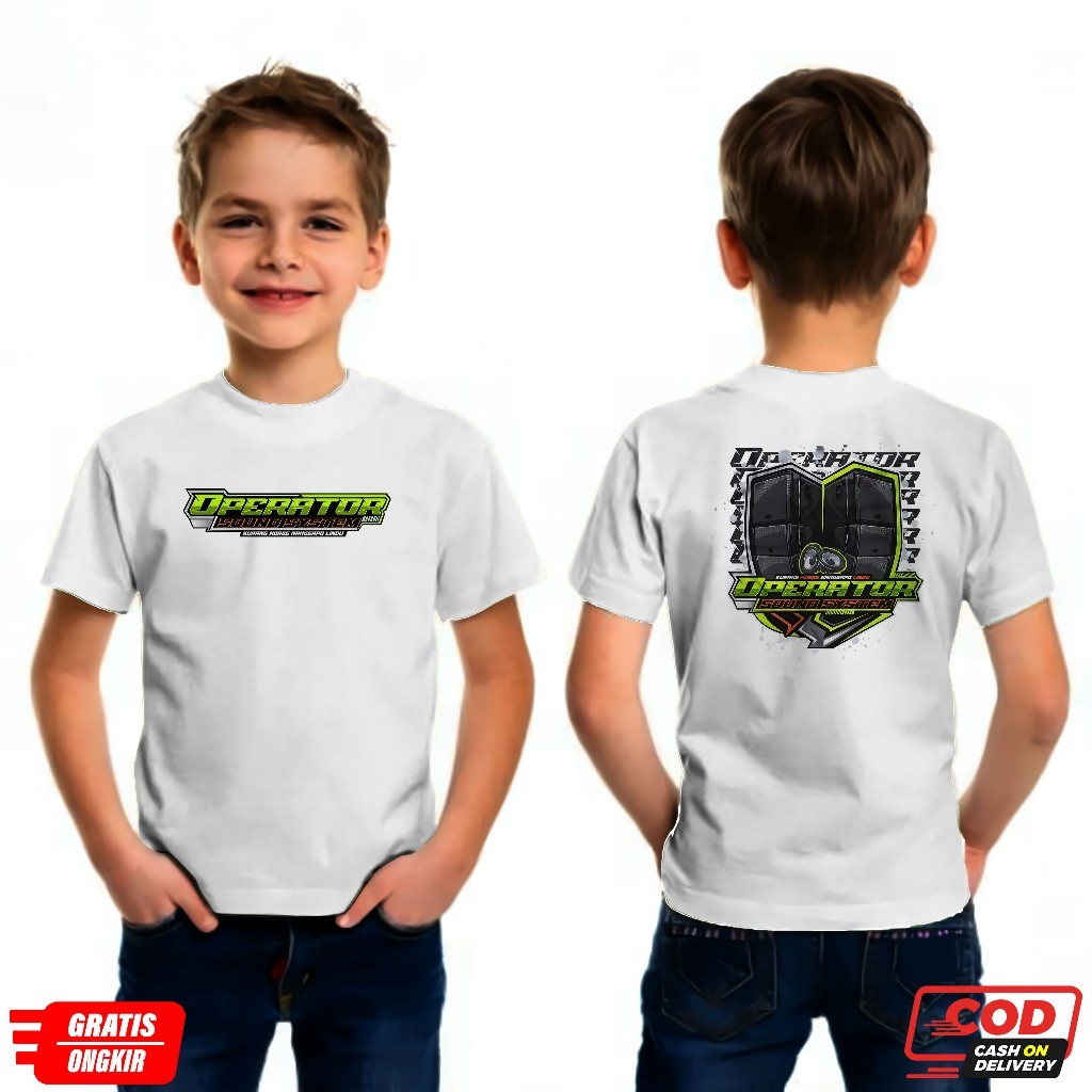 baju kaos anak OPERATOR SOUND SYSTEM audio sound system