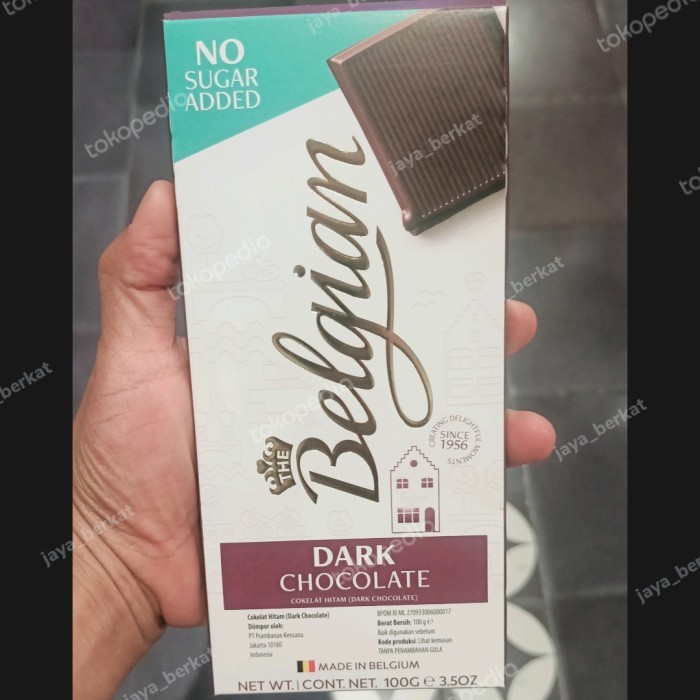 

belgian no sugar added dark chocolate 100gr