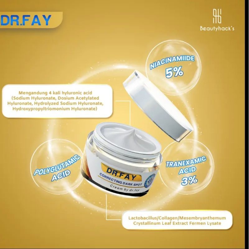 DR fay cream original penghilang flek hitam dan bekas jerawat menahun 21