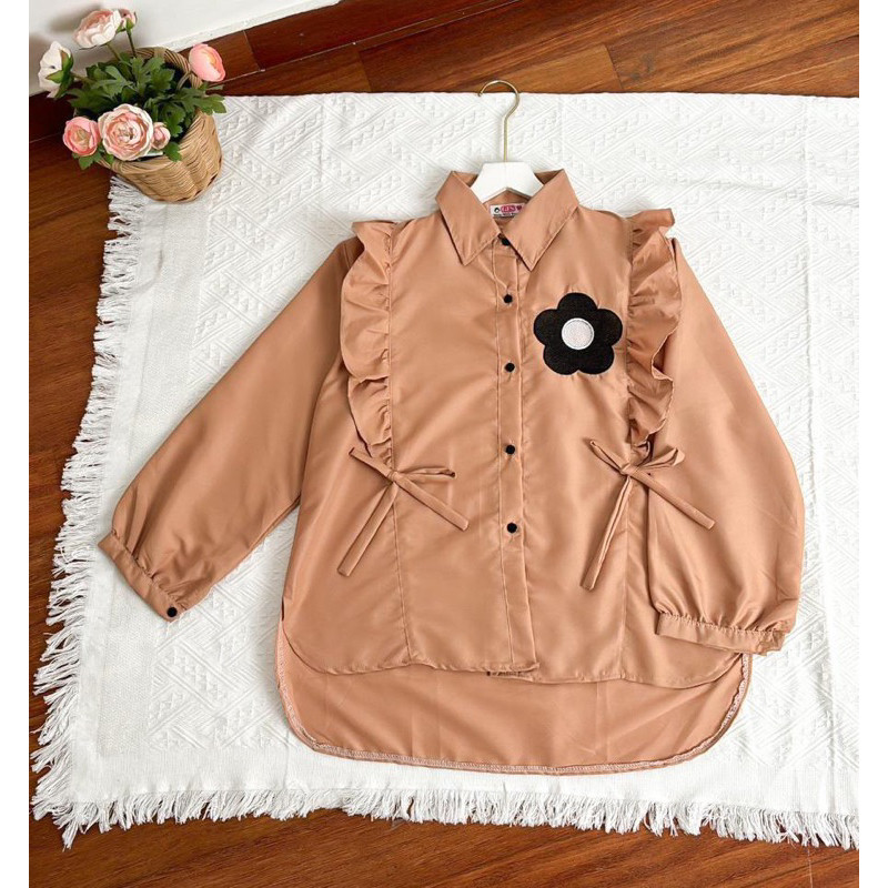 ATASAN WANITA/ BLOUSE BORDIR /  RUFLO BORDIR BLOUSE