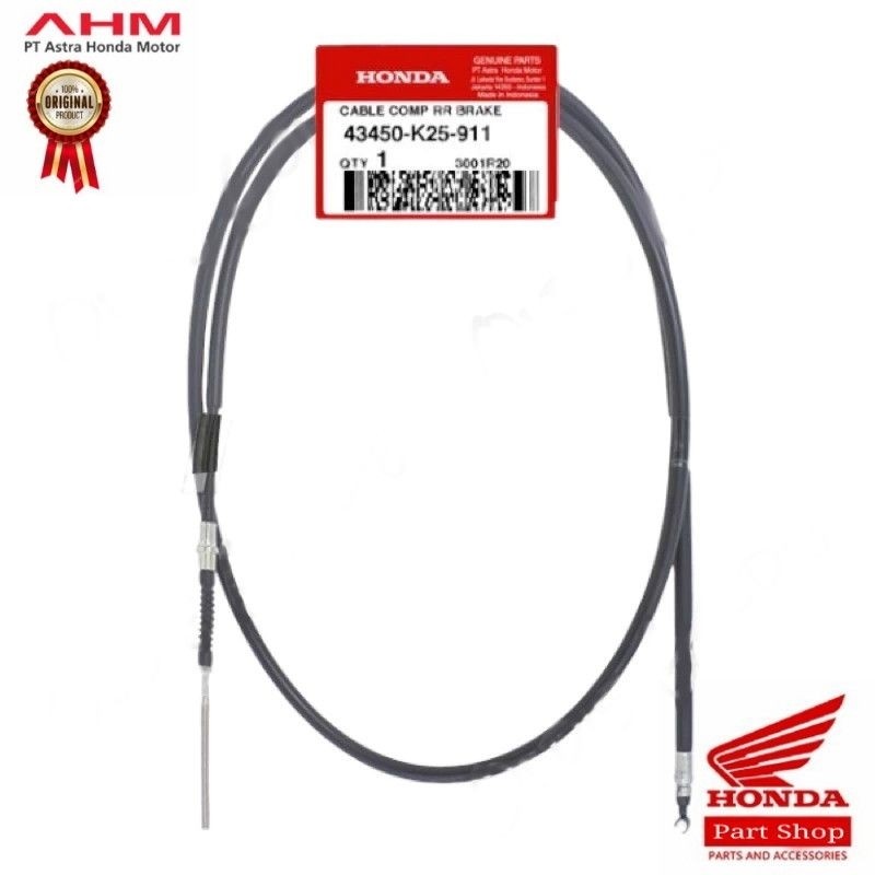 43450-K25-911 Kabel Rem Belakang Beat fi CBS 2012-2014 AHM