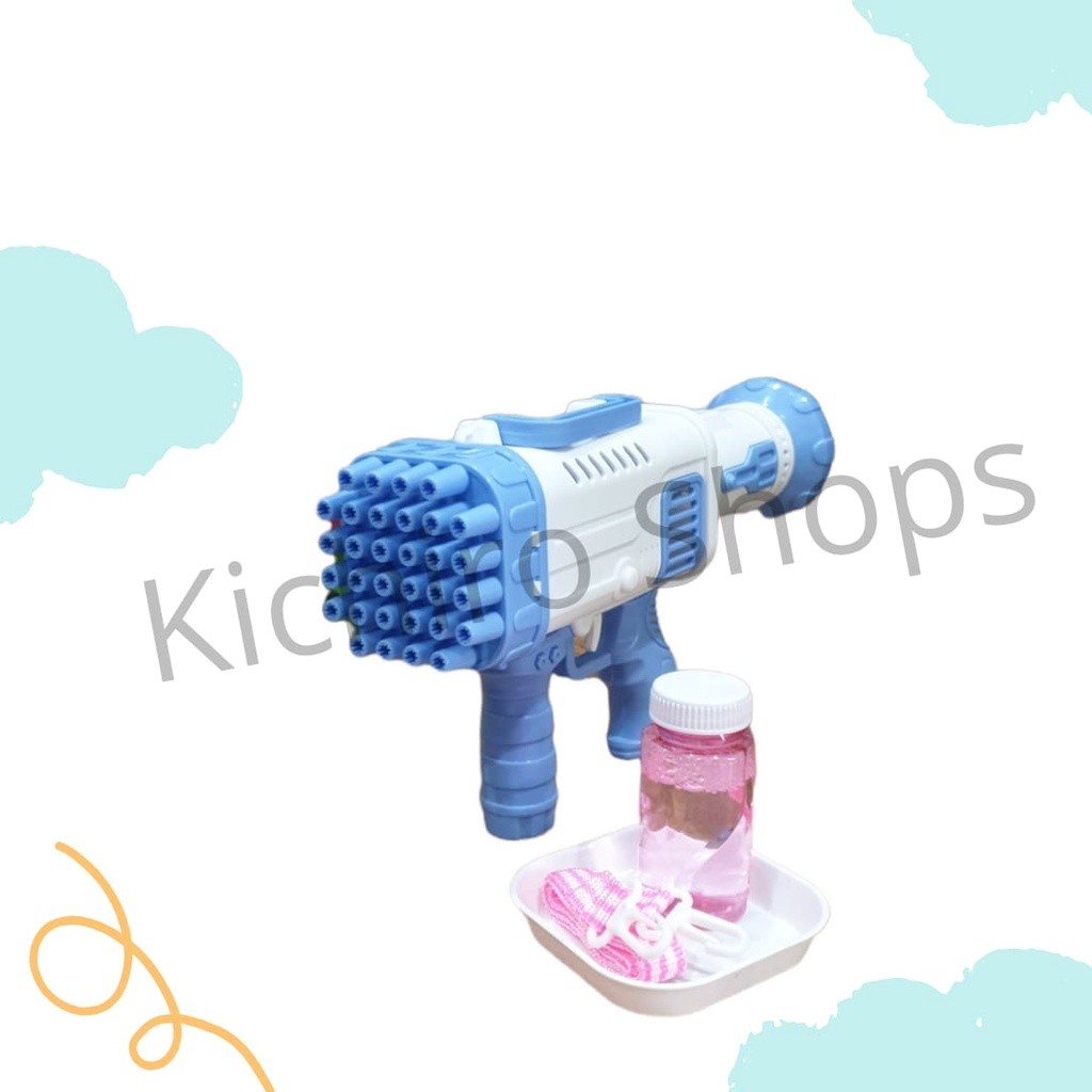 Mainan Rocket Bubble Machine Gun Pistol Rocket Bubble 32 Lubang- Kichiro Shops
