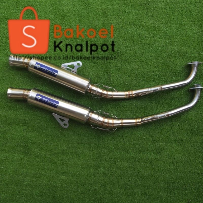 Knalpot Corong Medwick Aerox non cobra inlet 38-50mm / Knalpot Aerox non cobra / Knalpot Samlong inl
