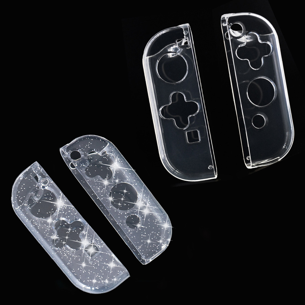 Transparent Bling Case Protective Cover Shell for Nintendo Switch NS Oled Joy-Con Glitter Crystal Ma