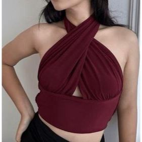W & K - ZRX BAJU ATASAN KEJORA / BASLY CROP KNIT / Korean Top Tanktop Trendy / Simple Outfit Tanktop