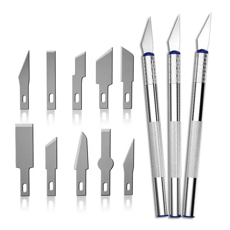 

NEPTO KN-13 Alat Ukir Pahat Kayu Acrylic Cutter Pen Set - 13in1