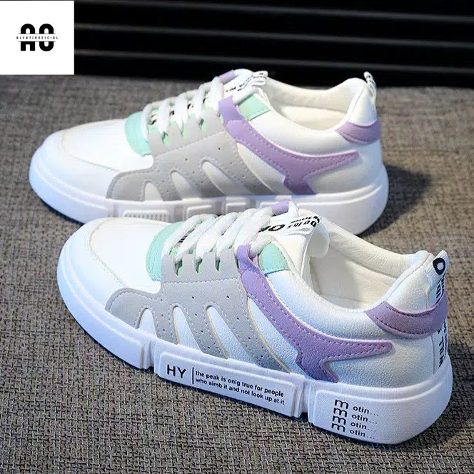 As) sepatu wanita -  sneaker MD-01120 ungu