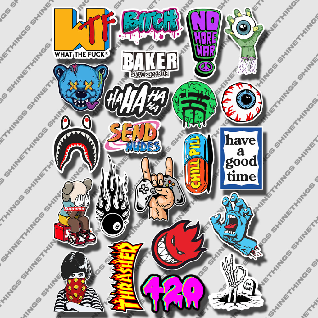 

Sticker aesthetic case hp helm tumblr || stiker brand hypebeast