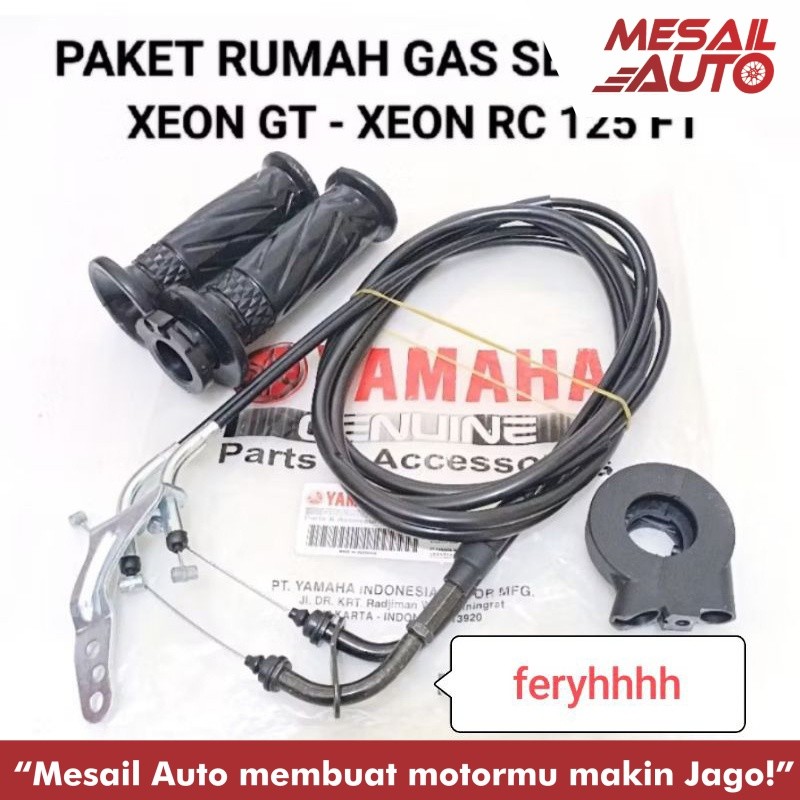 paket kabel gas + rumah gas + handgrip xeon rc / xeon gt 125