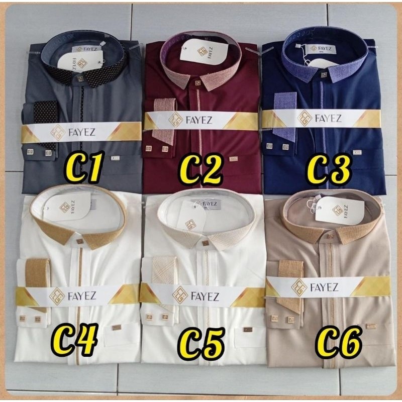 Gamis Jubah Fayez Manset Pria Premium Hisyam