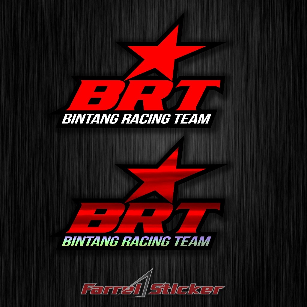 Stiker LOGO BINTANG RACING TEAM sticker BRT