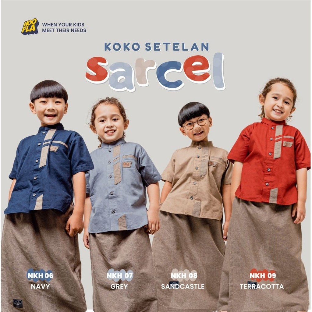 Gallery Muslim Bandung Baju Muslim Modern Anak Laki Laki Koko Sarcel By Hooflakids Original Branded 