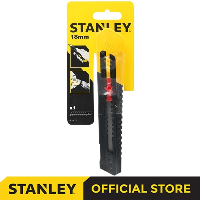 

Stanley Quick Point Snap Off Knife / Pisau Cutter 18mm 0-10-151 stanley original