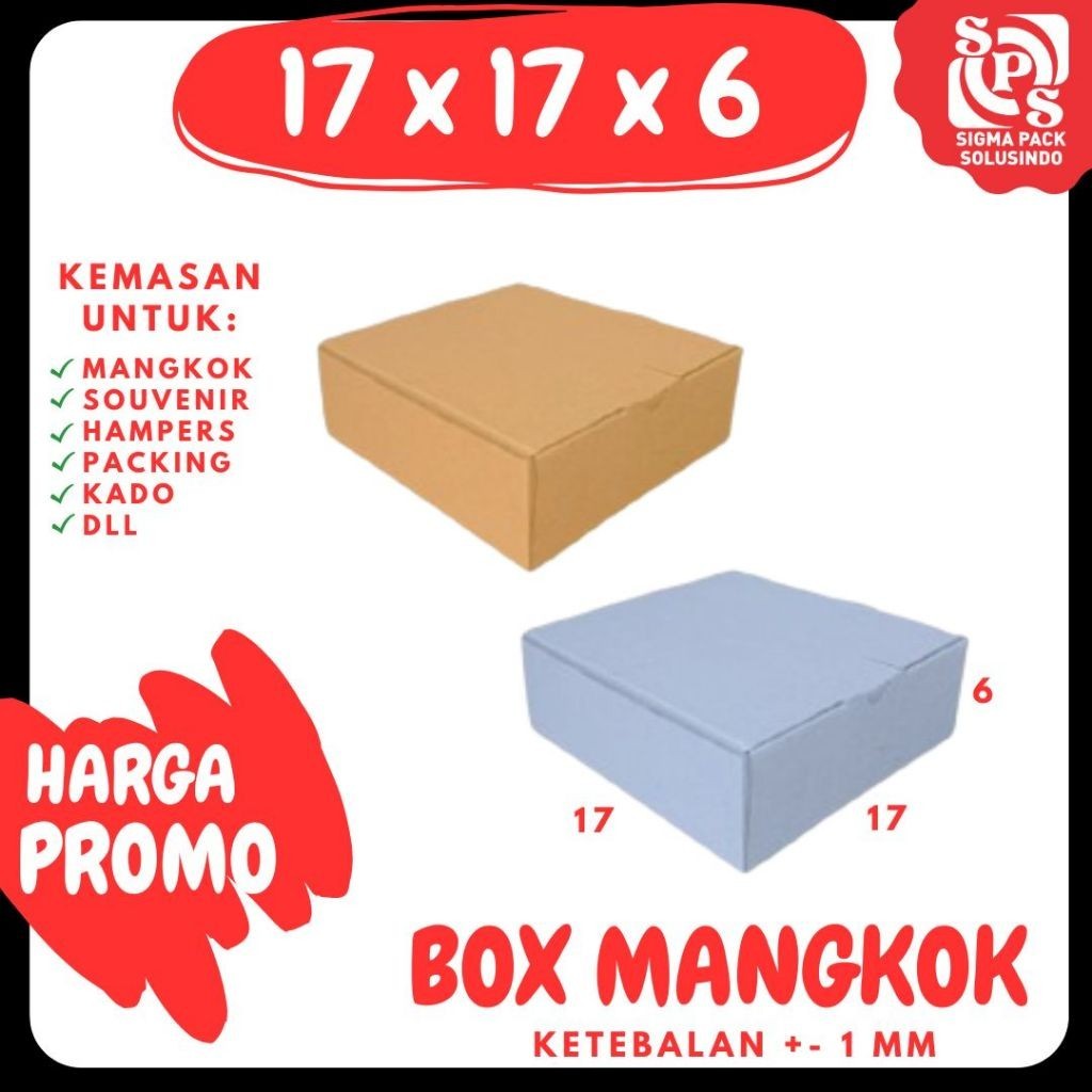 

Kardus Mangkok 17x17x6 LD E flute Packing Box Mangkok Dus Souvenir Box Kado Dus Kotak Piring Kemasan Hampers MEDIAKIT