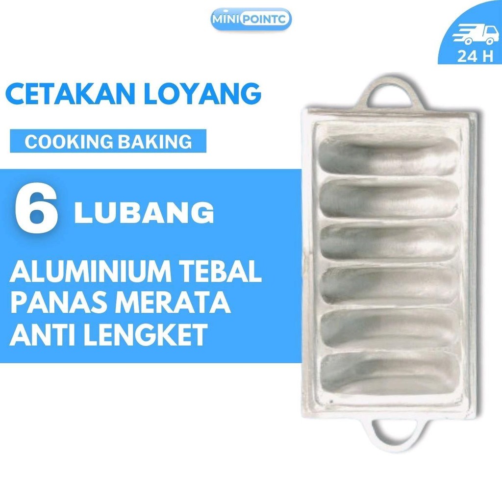 Cetakan Pukis Lumer Jumbo 6 Lubang|Set Cetakan Pukis Jumbo 6 Lubang Anti Lengket |Loyang Pukis Premi