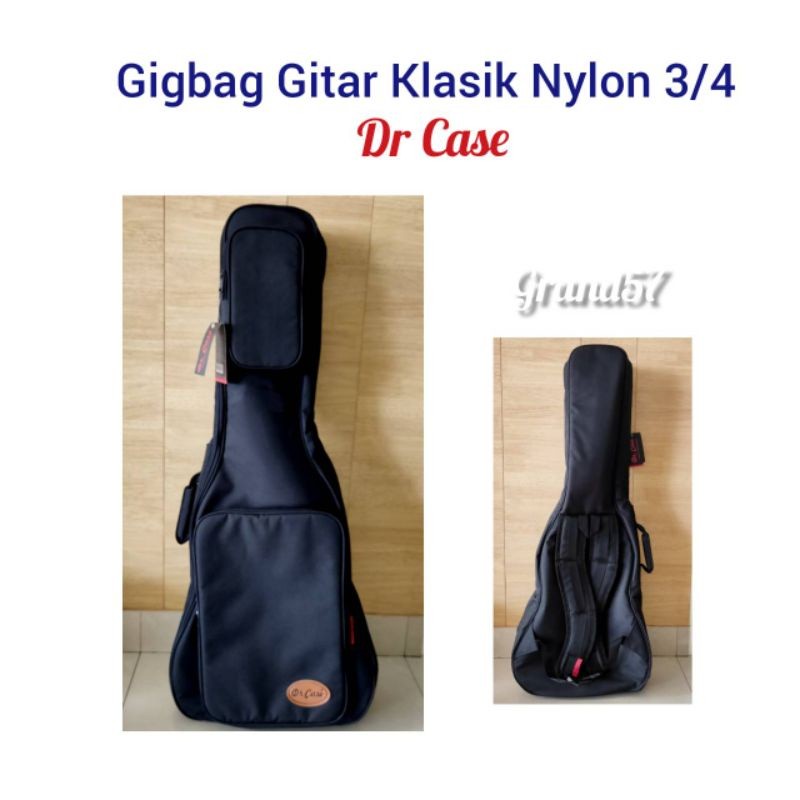 Tas gigbag gitar klasik nylon drcase 3/4 tas gitar junior anak dr case