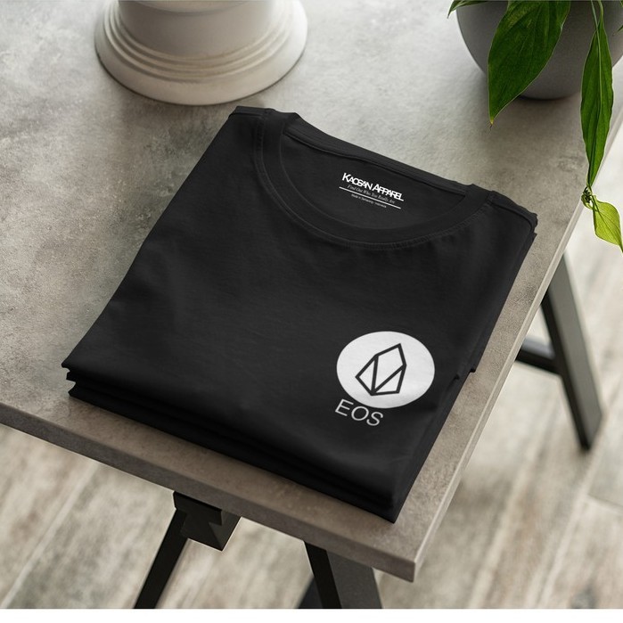 T-shirt Kaos Crypto "EOS" - Kaos Cryptocurrency/Kaos Bitcoin/Kaos Crypto/Kaos Coin Crypto