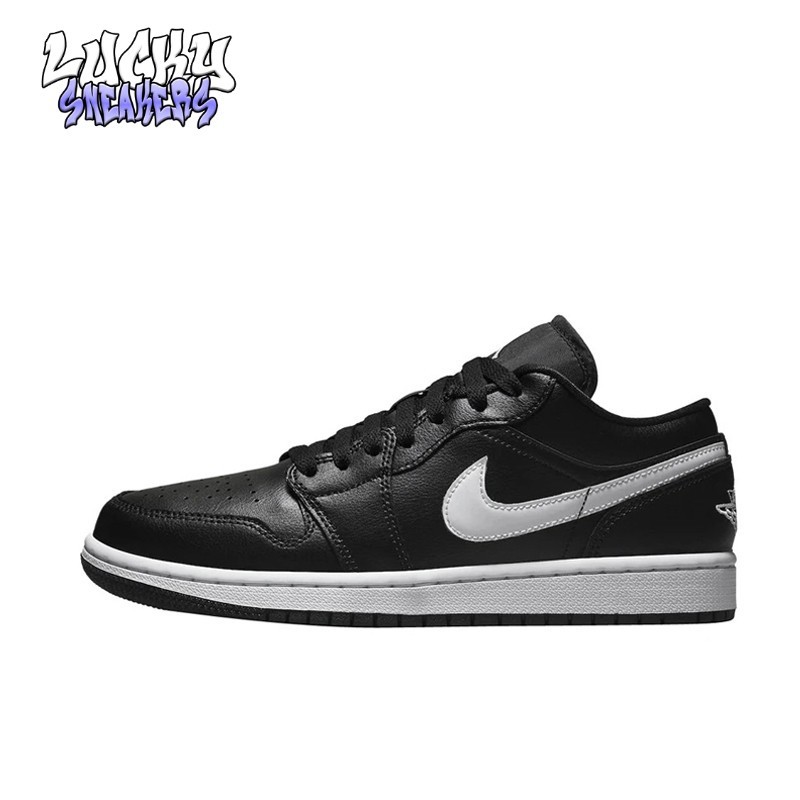 Sepatu Nike Air Jordan 1 Low Black White
