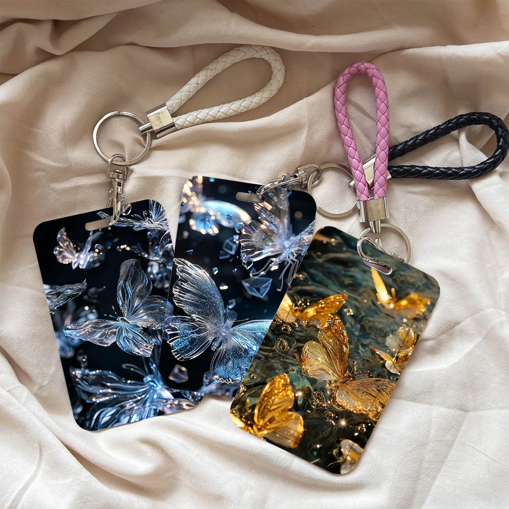 

ID CARD HOLDER MOTIF Dark Blue Butterfly PHOTOCARD PHOTO CARD