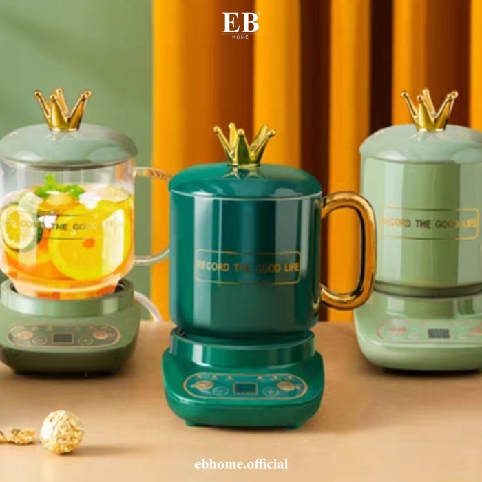 Gelas Pemanas Portable Keramik Set Mug Infused Tea Herbal Drink