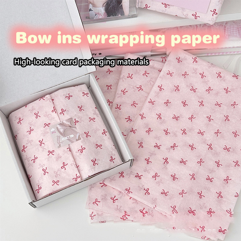 

10pcs Bowknot Sydney Paper Hand-Kneaded Paper Cotton Paper Bouquet Flower Wrapping Paper Flower Wrapping Paper Cake Baking Gift