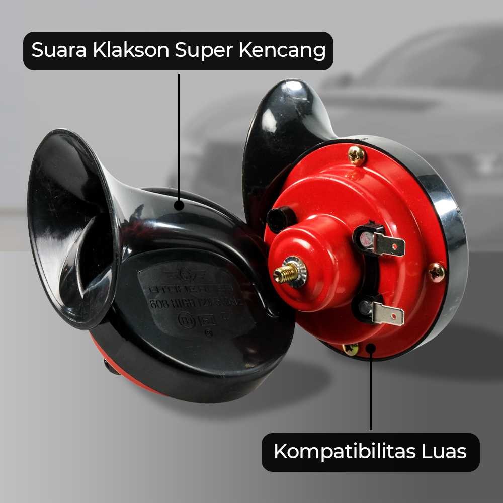 Klakson Keong Mobil Type R Air Horn 12V 60dB 2 PCS OTOHEROES