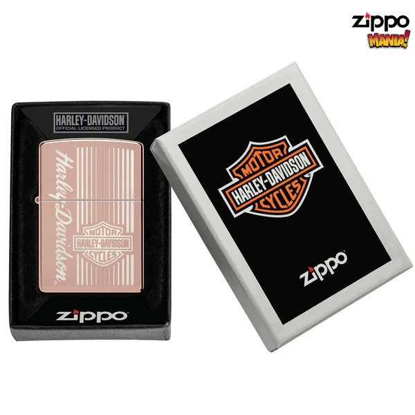 Zippo Harley Davidson 48992 Rose Gold High Polish - Zippo Lighter Original