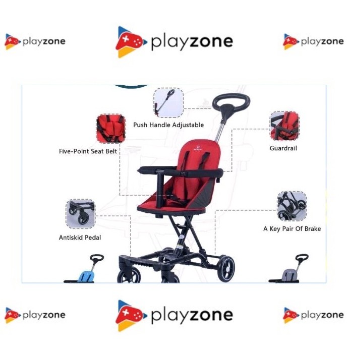 MAGIC STROLLER ET-LW-003 EXOTIC (tempat duduk besar)
