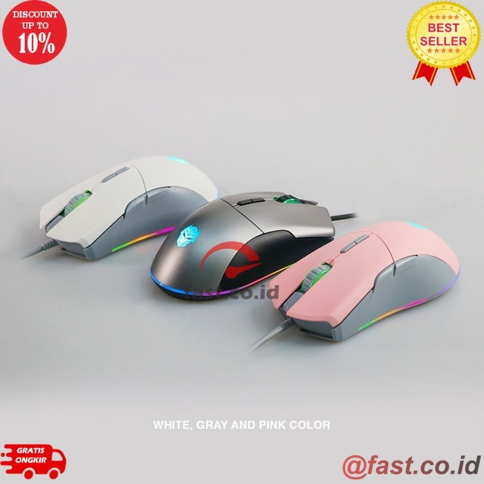 FAST CO ID Rexus Mouse Gaming Xierra X15 / x-15 - Putih