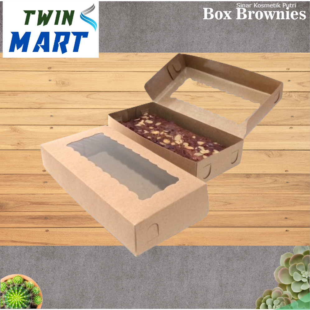 

Paper Box Craft Brownies / Dus Brownies / Packing / Ukuran +-22x10 cm / Harga untuk 10 pcs