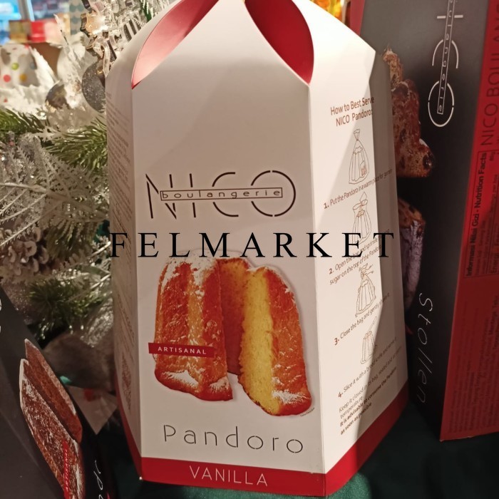 

Nico Boulangerie Pandoro Vanilla / Cake Natal / Kue Natal Rasa Vanilla / Pack