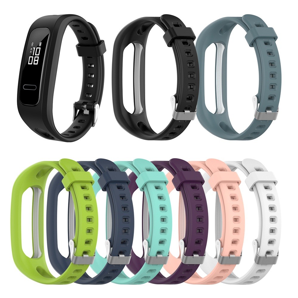 Soft Adjustable Silicone Replacement Wrist Strap With Buckles Sports Bracelet Strap For Huawei Band 