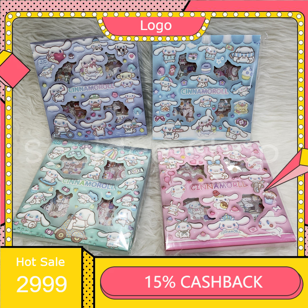 

SANRIO Stiker Character Box Cinamoroll MyMelody Kuromi per box 100pcs