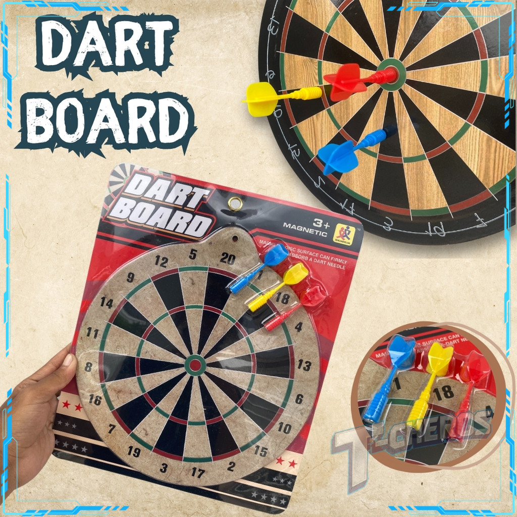 Mainan Dart Magnetic Game Papan Dart Panah Magnet Dinding Busur Magnet Mainan Anak Laki Laki